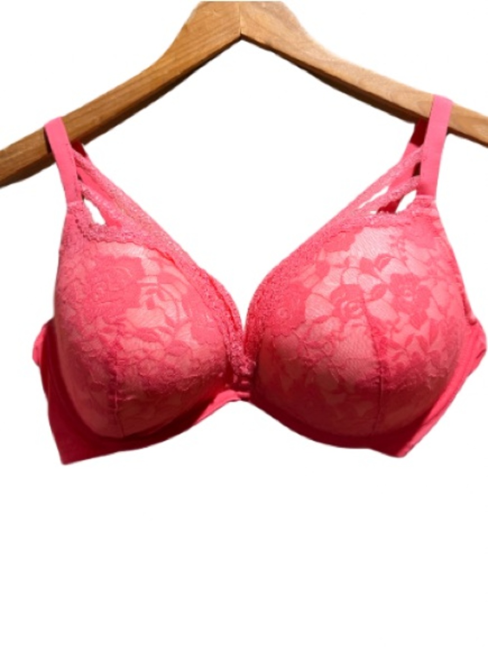 Adored by Adore Me Coral Lace Push-up Bra 40D